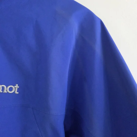 Marmot Blue Hooded Jacket - Picture 6 of 7